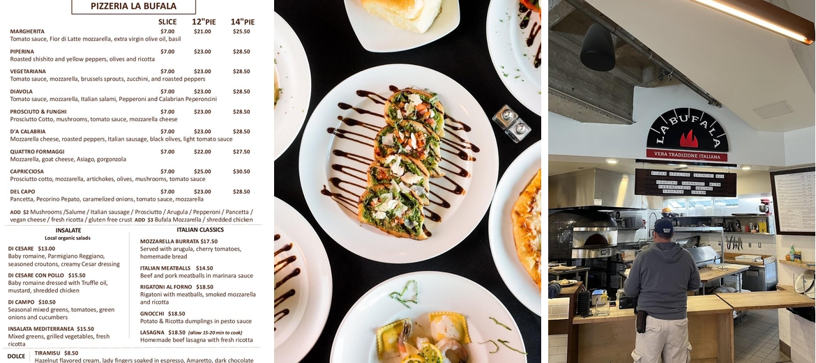 Pizzeria La Bufala Menu