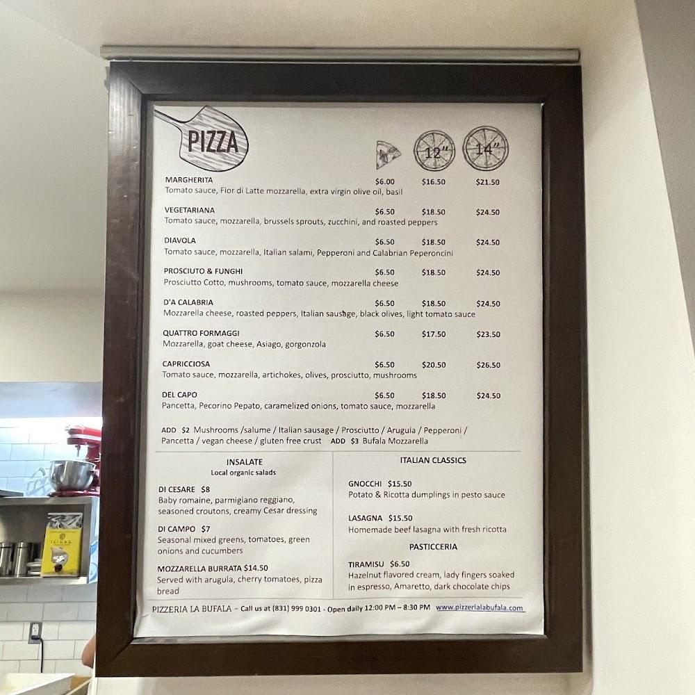 Pizzeria La Bufala Menu image 2