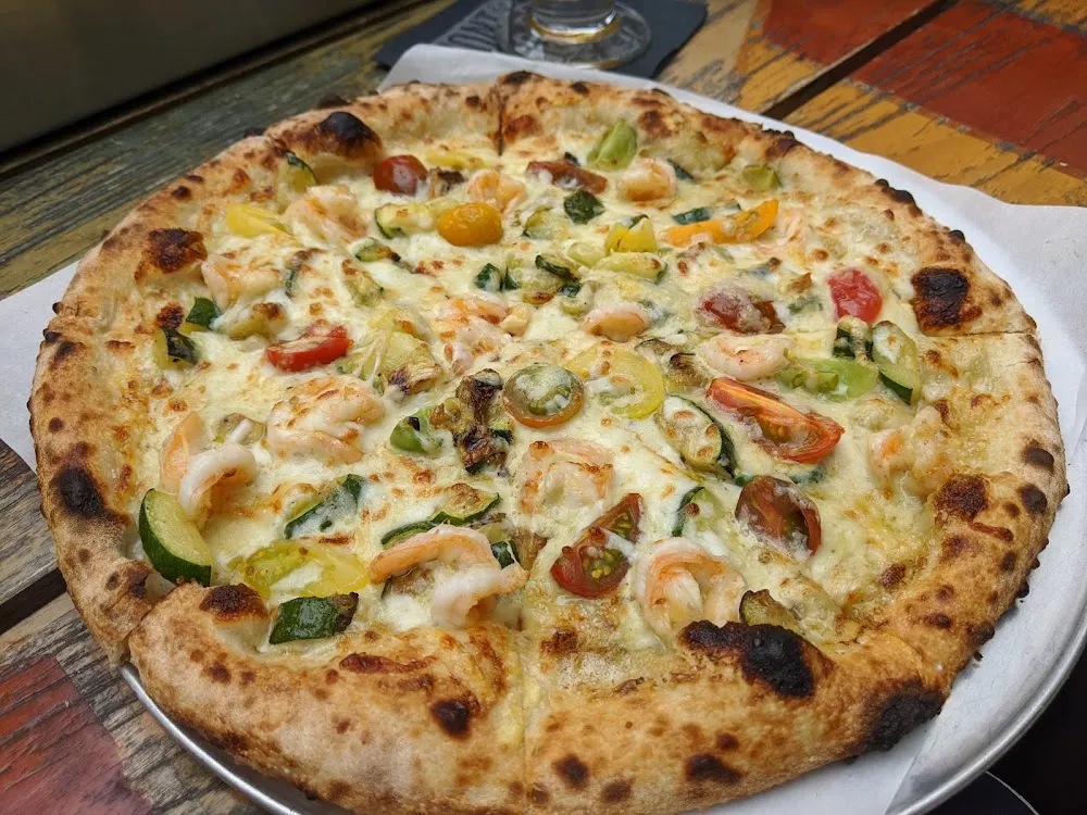 Shrimp Diavola Pizza